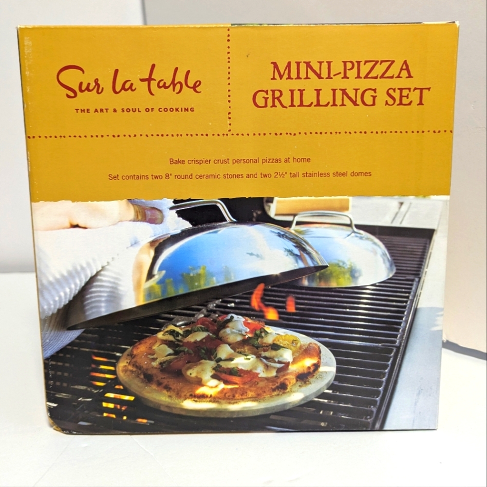 Sur La Table Pizza Grilling Kit with Ceramic Stones